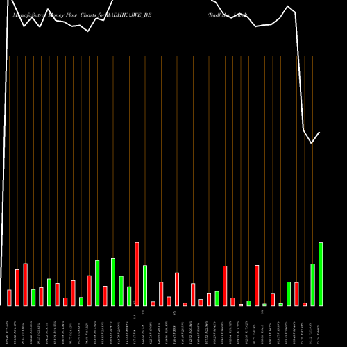 Money Flow charts share RADHIKAJWE_BE Radhika Jeweltech Limited NSE Stock exchange 