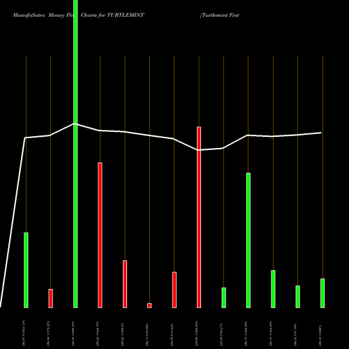 Money Flow charts share TURTLEMINT Turtlemint Fintech Sols L NSE Stock exchange 