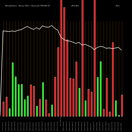 Money Flow charts share WINDLAS Windlas Biotech Limited NSE Stock exchange 