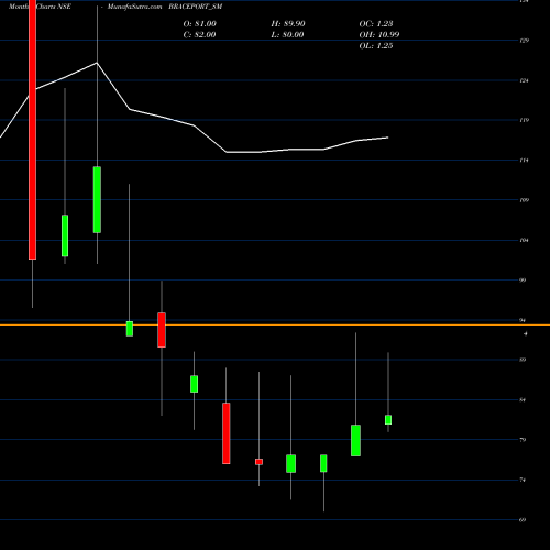 Monthly charts share BRACEPORT_SM Brace Port Logistics Ltd NSE Stock exchange 