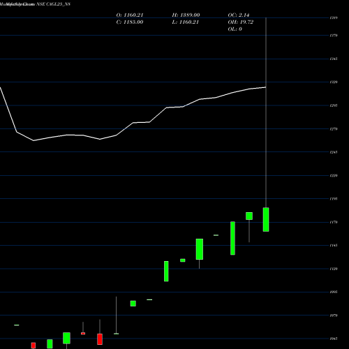 Monthly charts share CAGL25_N8 Sec Re Ncd Sr Ii NSE Stock exchange 