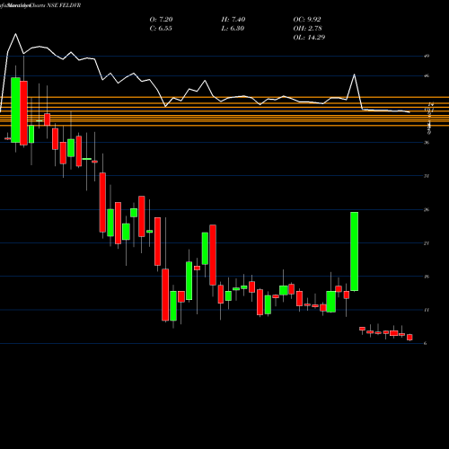 Monthly charts share FELDVR Future Ent. DVR NSE Stock exchange 