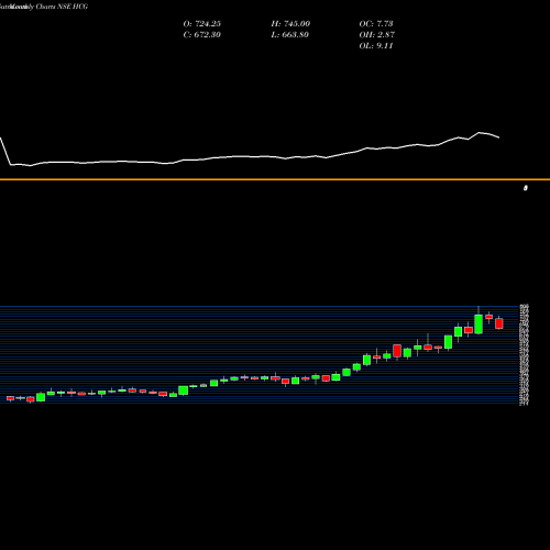 Monthly charts share HCG Healthcare Glob. Ent. Ltd NSE Stock exchange 