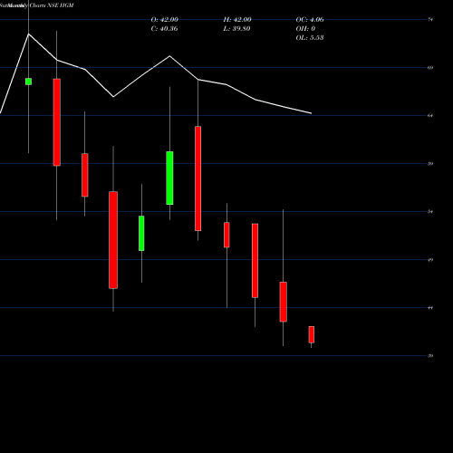 Monthly charts share HGM Handson Gbl Mngmnt Ltd NSE Stock exchange 