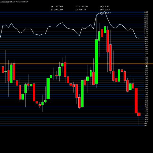 Monthly charts share NEOGEN Neogen Chemicals Limited NSE Stock exchange 