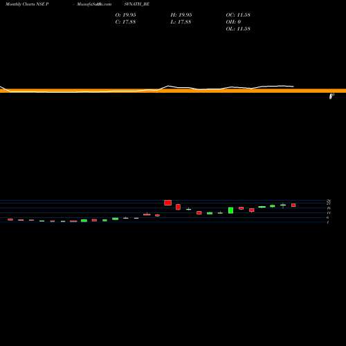 Monthly charts share PARSVNATH_BE Parsvnath Developer Ltd NSE Stock exchange 