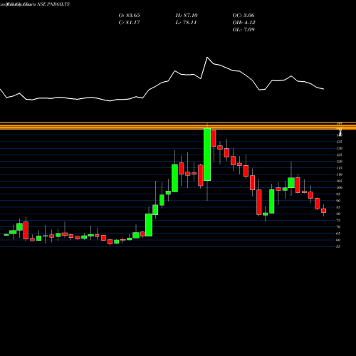 Monthly charts share PNBGILTS PNB Gilts Limited NSE Stock exchange 