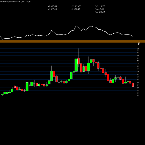 Monthly charts share RAJSREESUG Rajshree Sugars & Chemicals Limited NSE Stock exchange 