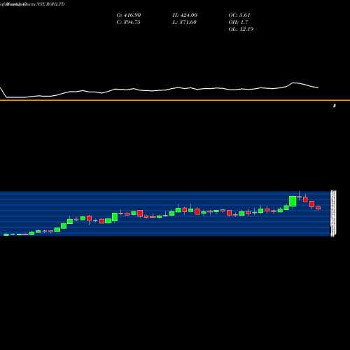Monthly charts share ROHLTD Royal Orchid Hotels Limited NSE Stock exchange 
