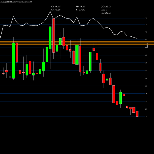 Monthly charts share SALORAINTL Salora International Limited NSE Stock exchange 