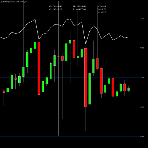 Monthly charts share SBIN_N5 Bond 9.95% Pa Ret. S4 NSE Stock exchange 