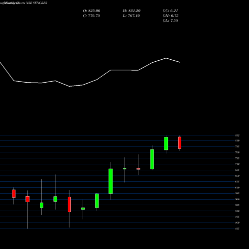 Monthly charts share SENORES Senores Pharmaceuticals L NSE Stock exchange 