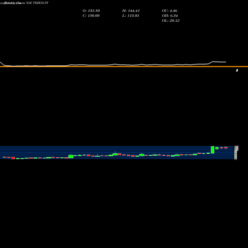 Monthly charts share TIMESGTY Times Guaranty Limited NSE Stock exchange 