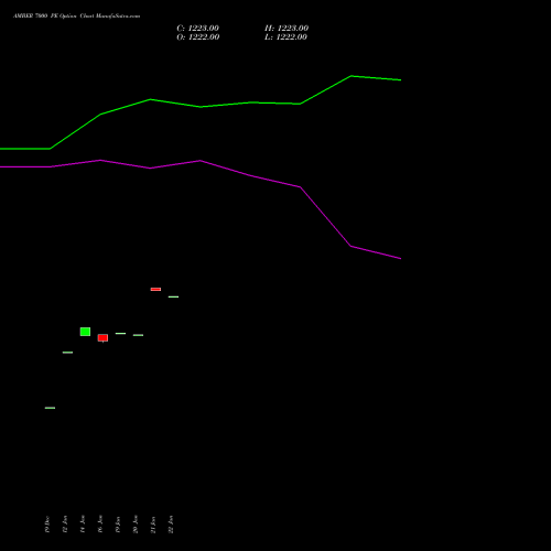 AMBER 7000 PE (PUT) 24 February 2026 options price chart analysis Amber Enterprises (i) Ltd 