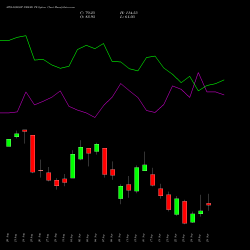 APOLLOHOSP 8900.00 PE (PUT) 29 September 2026 options price chart analysis Apollo Hospitals Enterprise Limited 