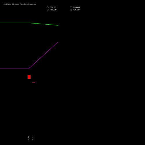 CAMS 4900 PE PUT indicators chart analysis Computer Age Mngt Ser Ltd options price chart strike 4900 PUT