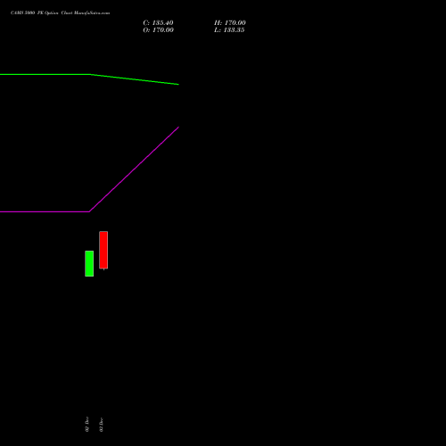 CAMS 5000 PE PUT indicators chart analysis Computer Age Mngt Ser Ltd options price chart strike 5000 PUT