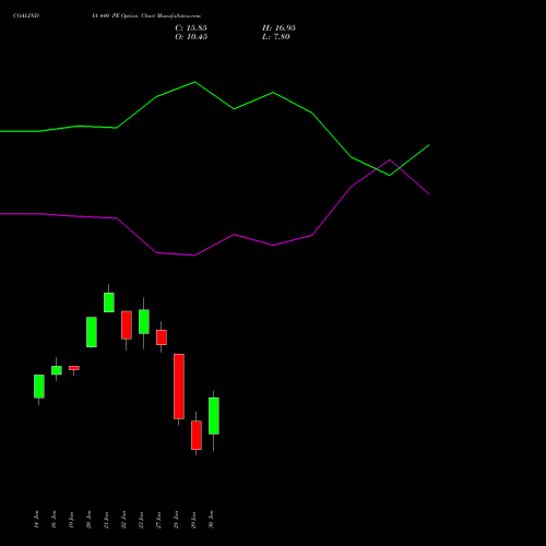 COALINDIA 440 PE (PUT) 24 February 2026 options price chart analysis Coal India Limited 