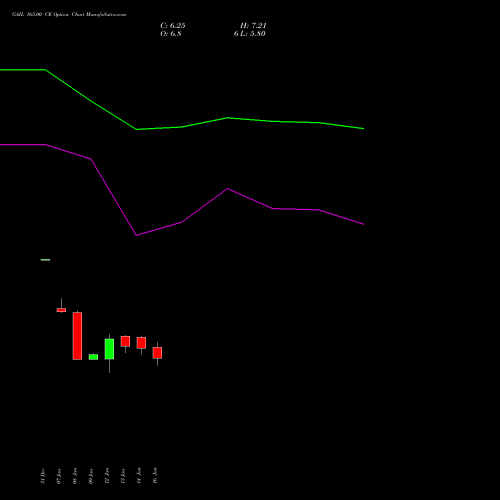 GAIL 165.00 CE (CALL) 24 February 2026 options price chart analysis GAIL (India) Limited 
