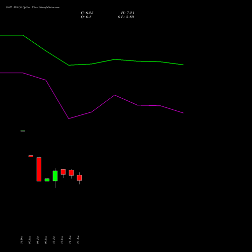 GAIL 165 CE (CALL) 24 February 2026 options price chart analysis GAIL (India) Limited 