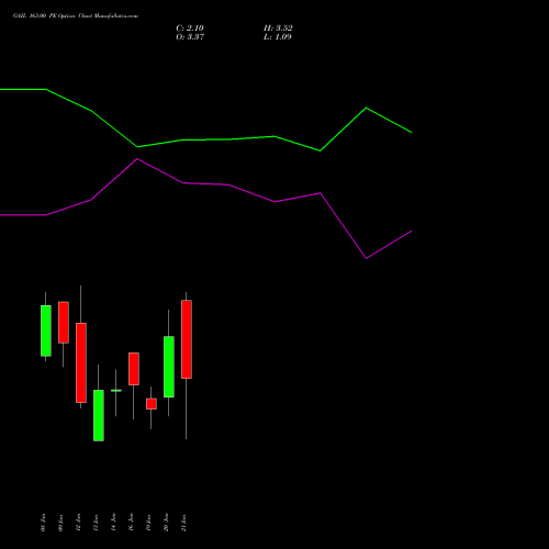 GAIL 163.00 PE (PUT) 27 January 2026 options price chart analysis GAIL (India) Limited 