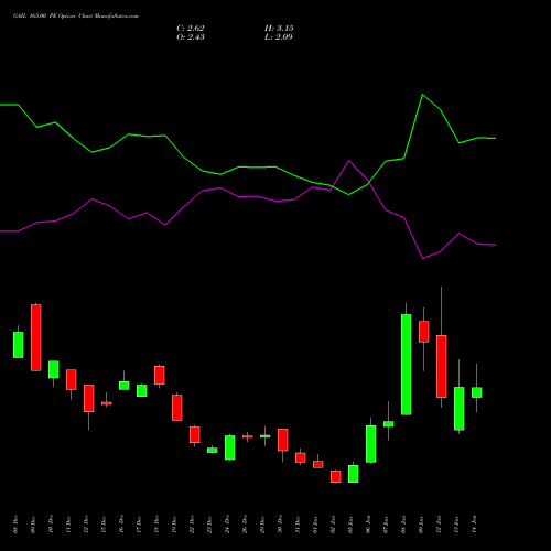 GAIL 165.00 PE (PUT) 27 January 2026 options price chart analysis GAIL (India) Limited 