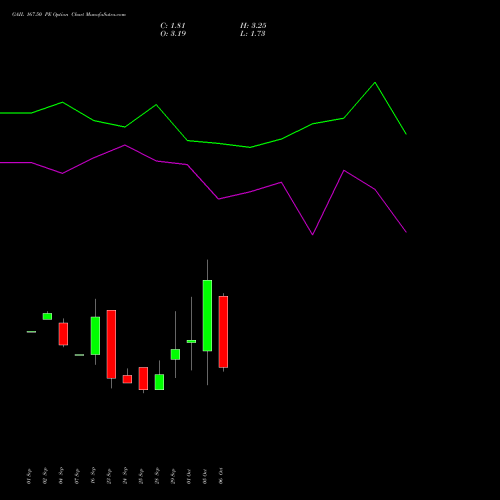 GAIL 167.50 PE (PUT) 27 October 2026 options price chart analysis GAIL (India) Limited 