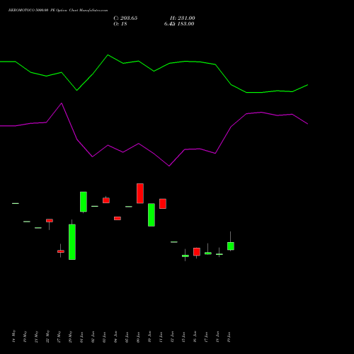HEROMOTOCO 5000.00 PE (PUT) 28 July 2026 options price chart analysis Hero MotoCorp Limited 