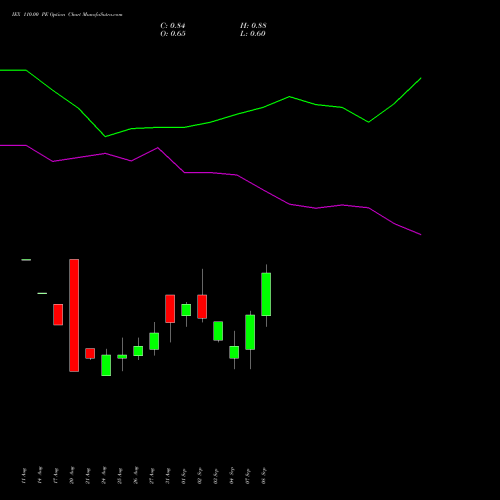 IEX 110.00 PE (PUT) 29 September 2026 options price chart analysis Indian Energy Exc Ltd 