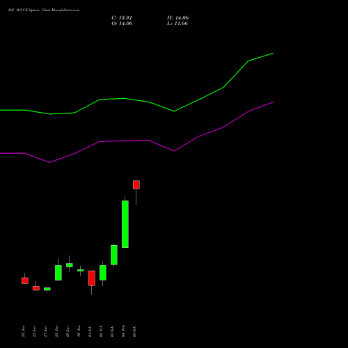 IOC 163 CE (CALL) 24 February 2026 options price chart analysis Indian Oil Corporation Limited 