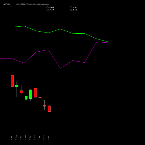 MOTHERSON 172.50 PE (PUT) 25 August 2026 options price chart analysis Samvrdhna Mthrsn Intl Ltd 