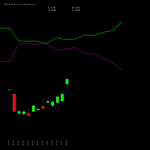 NHPC 80 PE (PUT) 24 February 2026 options price chart analysis NHPC Limited 