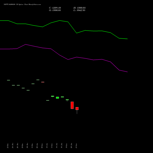 NIFTY 24200.00 CE (CALL) 24 February 2026 options price chart analysis Nifty 50 