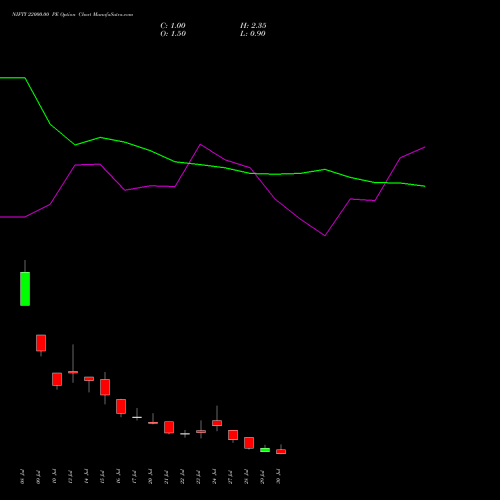 NIFTY 22000.00 PE (PUT) 04 August 2026 options price chart analysis Nifty 50 