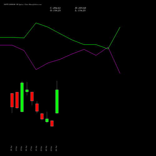 NIFTY 23050.00 PE (PUT) 13 October 2026 options price chart analysis Nifty 50 
