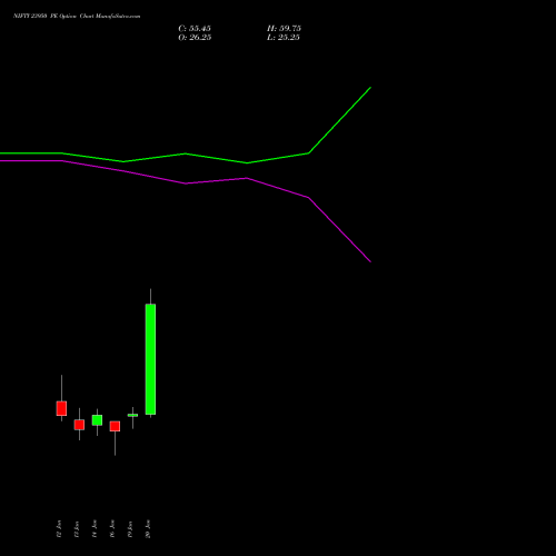 NIFTY 23950 PE (PUT) 24 February 2026 options price chart analysis Nifty 50 