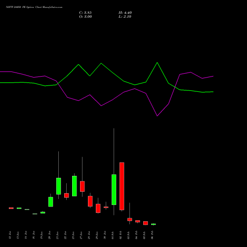 NIFTY 24050 PE (PUT) 10 February 2026 options price chart analysis Nifty 50 