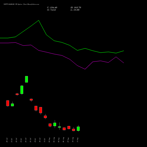 NIFTY 24600.00 PE (PUT) 11 August 2026 options price chart analysis Nifty 50 