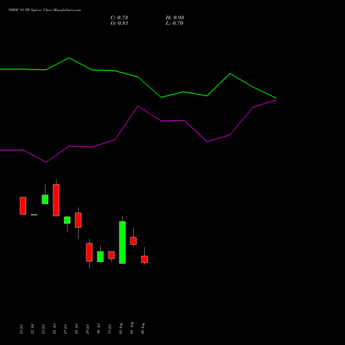 NMDC 81 PE (PUT) 25 August 2026 options price chart analysis NMDC Limited 
