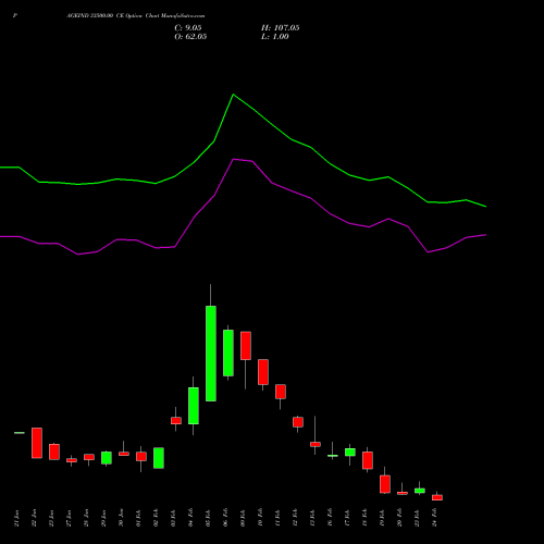 PAGEIND 33500.00 CE (CALL) 24 February 2026 options price chart analysis Page Industries Limited 