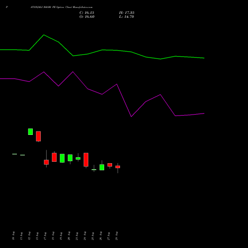 PATANJALI 360.00 PE (PUT) 29 September 2026 options price chart analysis Patanjali Foods Limited 