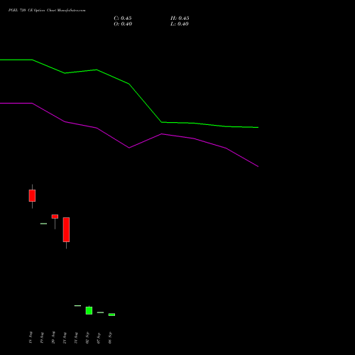 PGEL 720 CE (CALL) 29 September 2026 options price chart analysis PG Electroplast Limited 