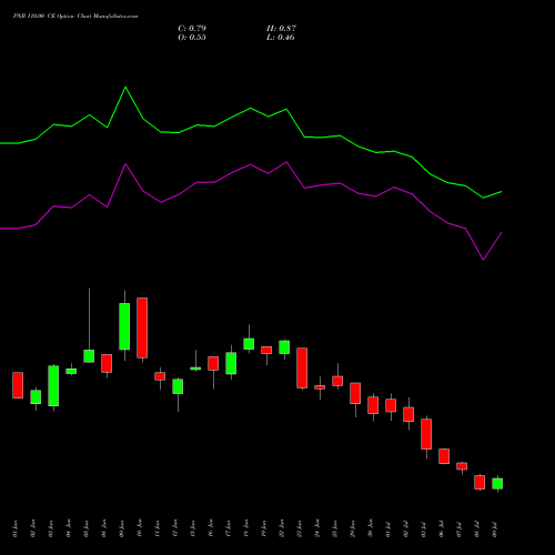 PNB 110.00 CE (CALL) 28 July 2026 options price chart analysis Punjab National Bank 