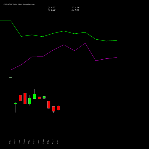 PNB 117 CE (CALL) 28 July 2026 options price chart analysis Punjab National Bank 