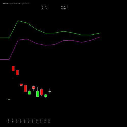 PNB 119 CE (CALL) 25 August 2026 options price chart analysis Punjab National Bank 