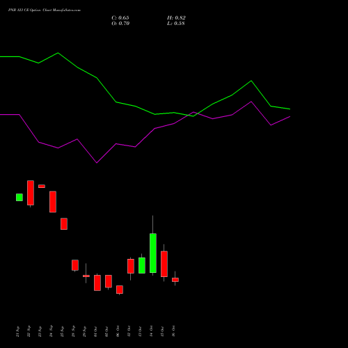 PNB 123 CE (CALL) 27 October 2026 options price chart analysis Punjab National Bank 