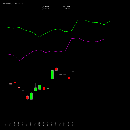 PNB 95 CE (CALL) 28 July 2026 options price chart analysis Punjab National Bank 