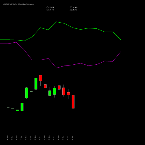 PNB 104 PE PUT indicators chart analysis Punjab National Bank options price chart strike 104 PUT