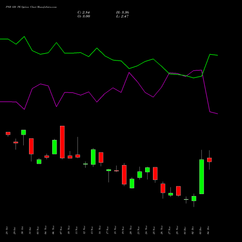 Live PNB 120 PE (PUT) 30 December 2025 options price chart analysis Punjab National Bank 