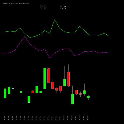 PNB 123 PE (PUT) 24 February 2026 options price chart analysis Punjab National Bank 